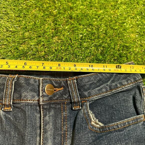 Vintage Carhartt Women's Jeans - Dark Wash - Picture 2 of 6
